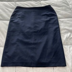 Navy pencil skirt